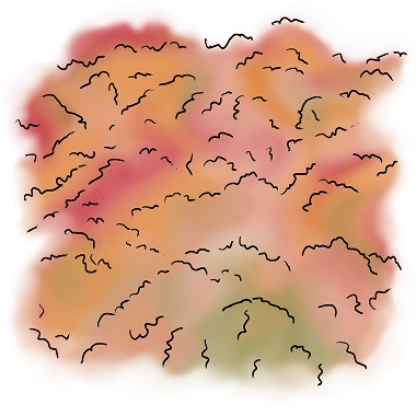 Illustration der verarbeiteten und aufbereiteten Zutaten, die für die Produkte von puromenu verwendet werden